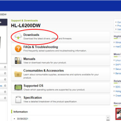 Hướng dẫn tải Driver Brother HL-L6200Dw