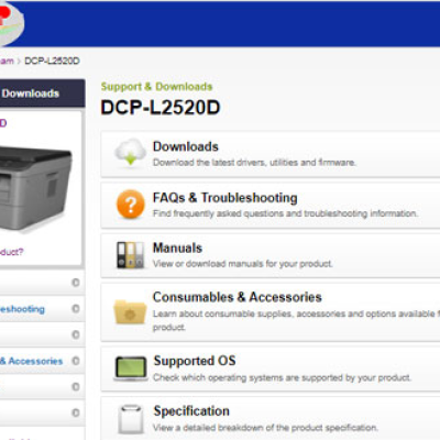 Hướng dẫn tải Driver Brother DCP-L2520D