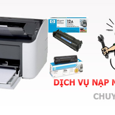 Bơm mực, nạp mực máy in tận nơi.