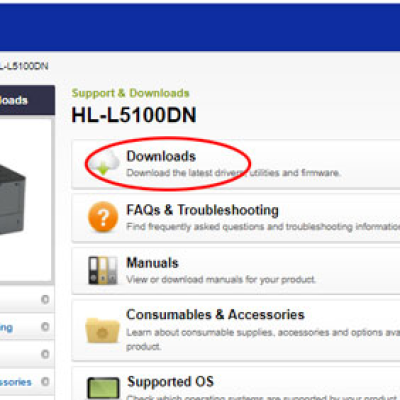 Hướng dẫn tải Driver Brother HL-L5100Dn