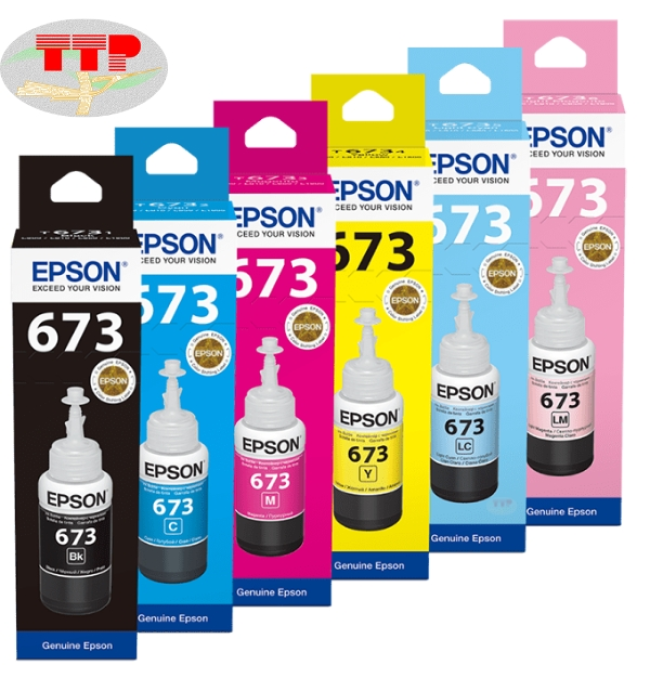 Hộp mực Epson T673 BK/C/M/Y/LC/LM