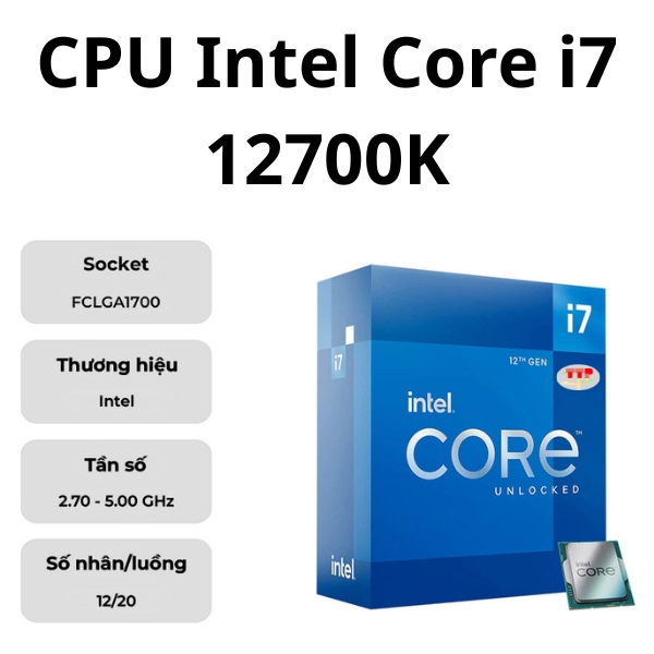 CPU Intel Core i7 12700K TTP