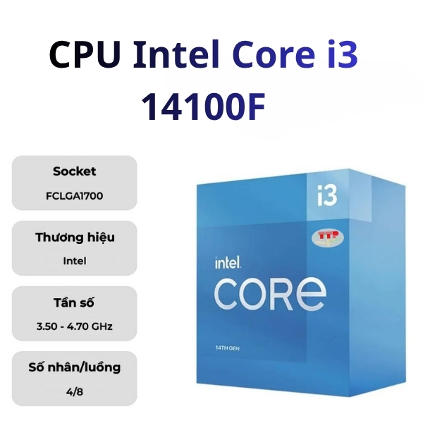CPU Intel Core i3 14100F TTP