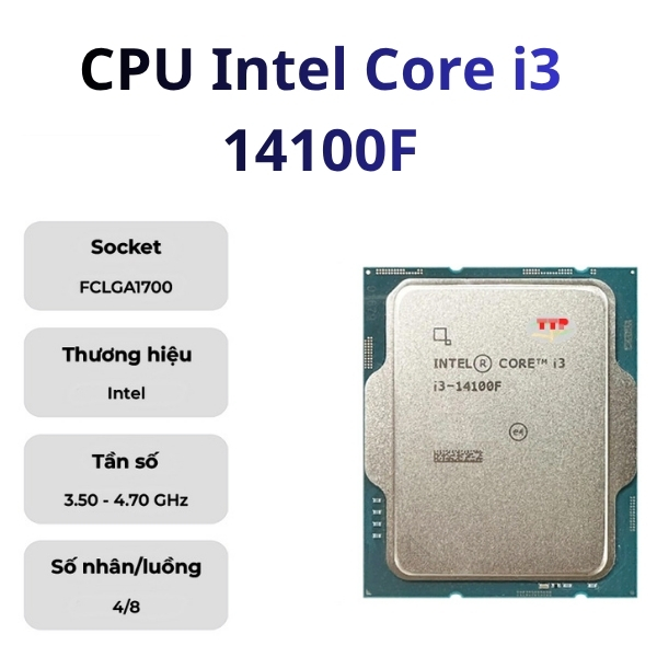 CPU Intel Core i3 14100F TTP