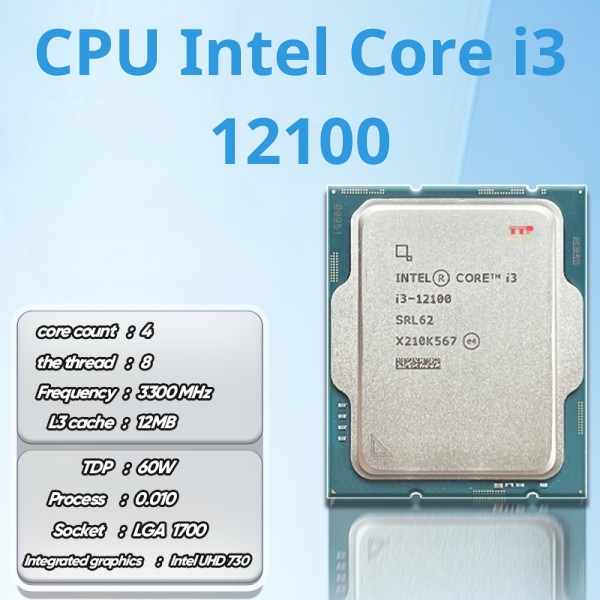 CPU Intel Core i3 12100 TTP
