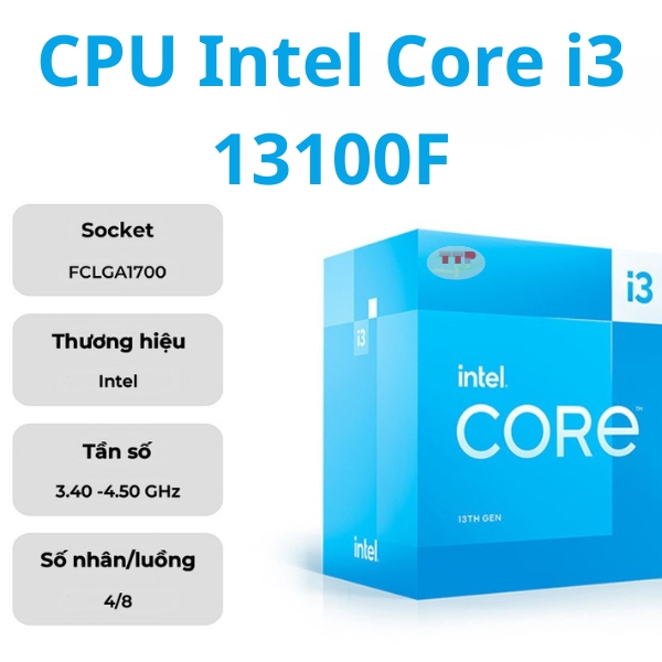 CPU Intel Core i3 13100F TTP