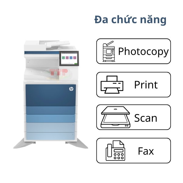 Máy photocopy HP LaserJet Managed MFP E730dn 5QJ87A