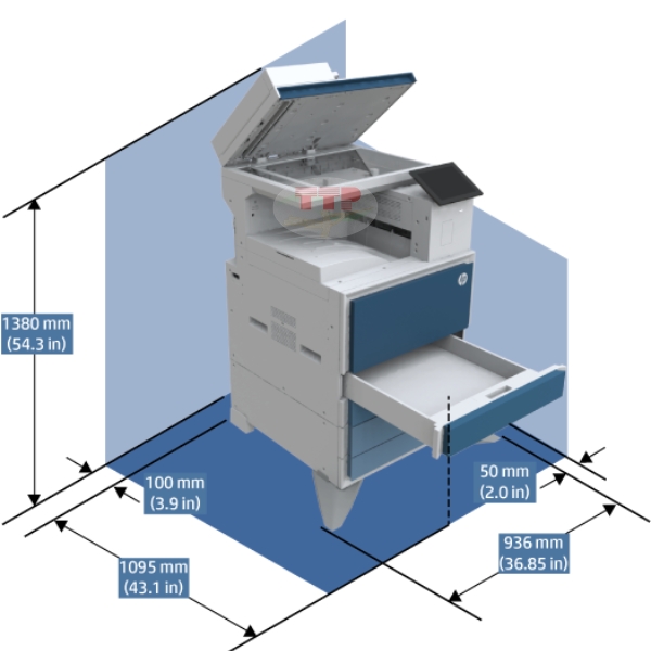 Máy photocopy HP LaserJet Managed MFP E730dn 5QJ87A
