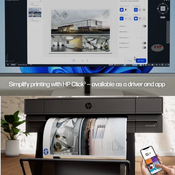 Máy in màu HP DesignJet T870 TTP