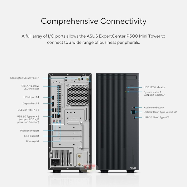 Máy tính bộ ASUS P500MV-03100U0040 Core 3 100U
