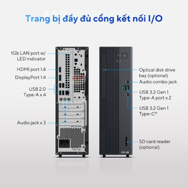 Máy tính bộ Asus P500SV-05210H002W Core 5 210H