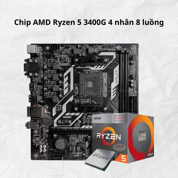 ​CPU AMD Ryzen 5 3400G 3.7Ghz Up to 4.2Ghz