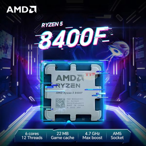 CPU AMD Ryzen 5 8400F 4.2Ghz up to 4.7Ghz