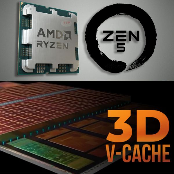CPU AMD Ryzen 7 9850X3D 4.7Ghz Up to 5.6Ghz