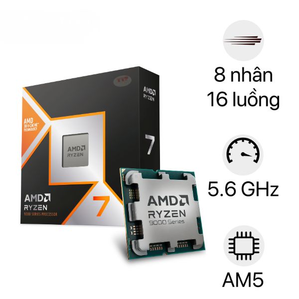 PU AMD Ryzen 7 9850X3D 4.7Ghz Up to 5.6Ghz