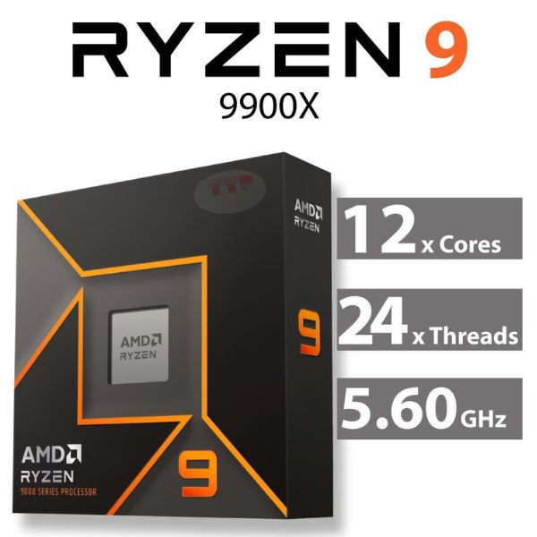 CPU AMD Ryzen 9 9900X 4.4Ghz Up to 5.6Ghz