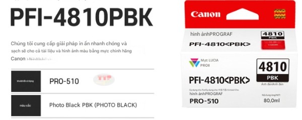 Hộp mực Canon PFI-4810 TTP