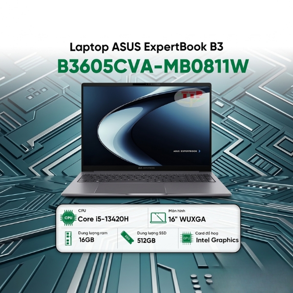 Laptop ASUS ExpertBook B3 B3605CVA-MB0811W I5 13420H