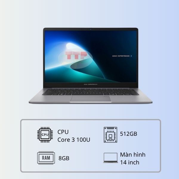 Laptop ASUS ExpertBook P1 P1403CVA-C3U08-50W Intel core 3 100U