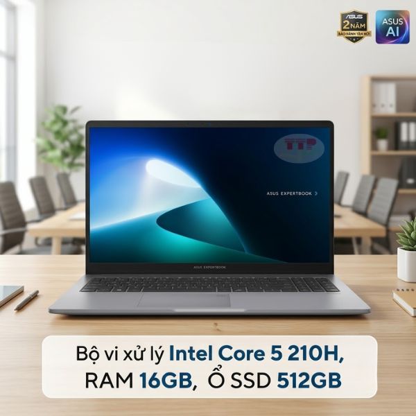 Laptop ASUS ExpertBook P1 P1503CVA-C5H16-50W Core 5 210H