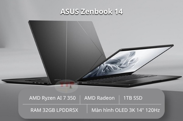 Laptop ASUS Zenbook 14 UM3406KA-PP590WS AMD Ryzen AI 7 350