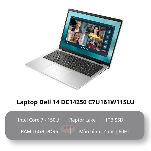 Laptop Dell 14 DC14250 F0FTK7 Core 7-150U