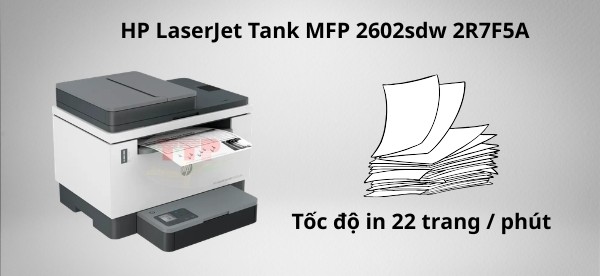 Máy in HP LaserJet Tank MFP 2602sdw 2R7F5A