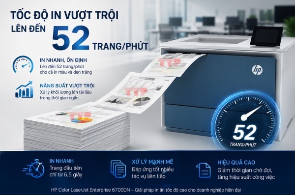Máy in màu HP Color LaserJet Enterprise 6700DN 6QN33A