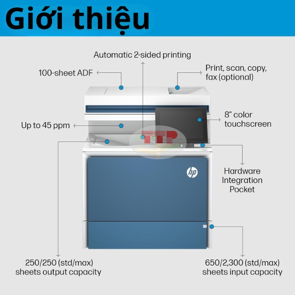 Máy in màu HP Color LaserJet Enterprise MFP 5800DN 6QN29A