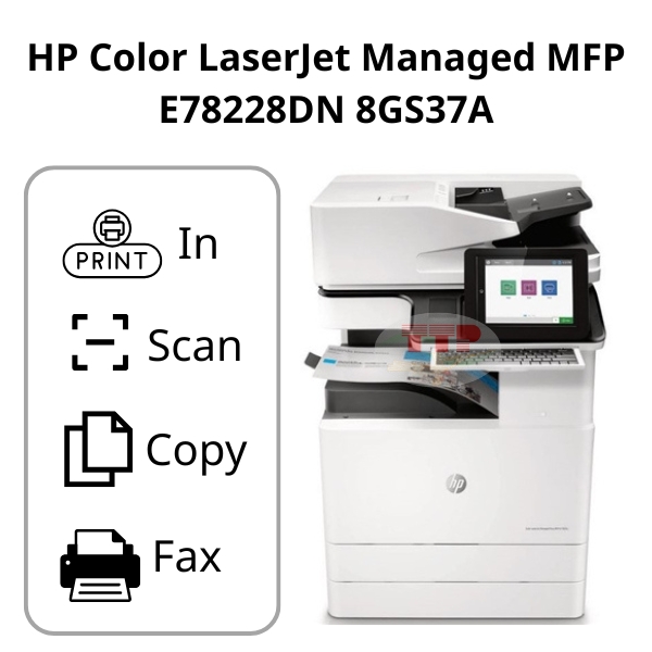 Máy in màu HP Color LaserJet Managed MFP E78228DN 8GS37A