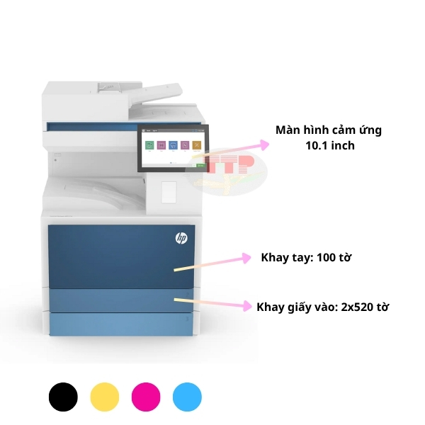 Máy photocopy HP Color LaserJet Managed MFP E786DN 5QJ90A