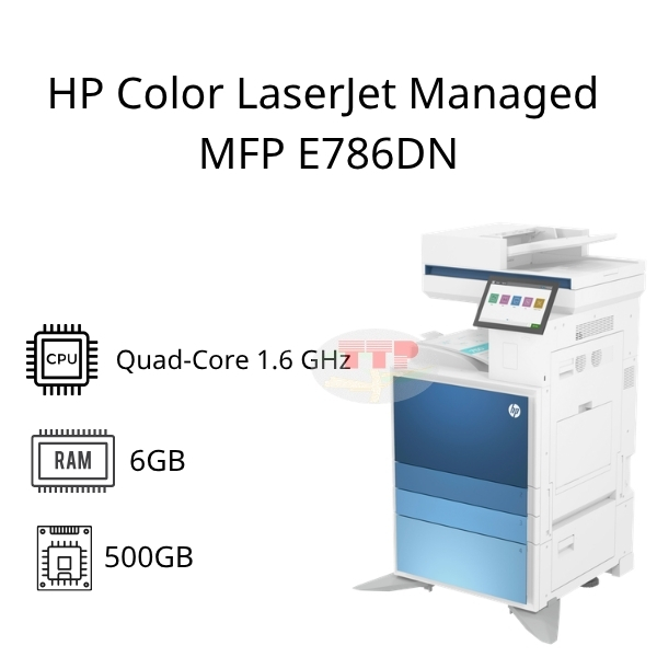 Máy photocopy HP Color LaserJet Managed MFP E786DN 5QJ90A