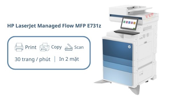 Máy photocopy HP LaserJet Managed Flow E731z 5QK02A