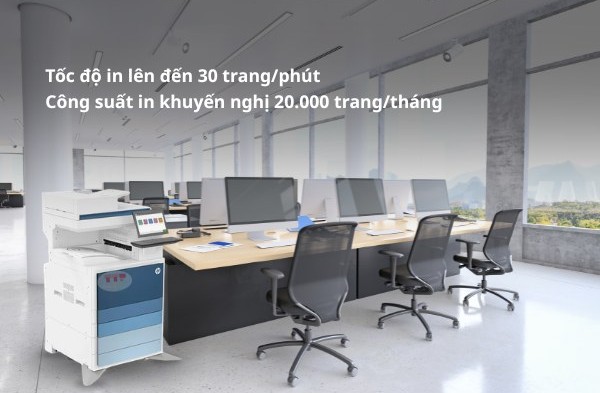 Máy photocopy HP LaserJet Managed Flow E731z 5QK02A