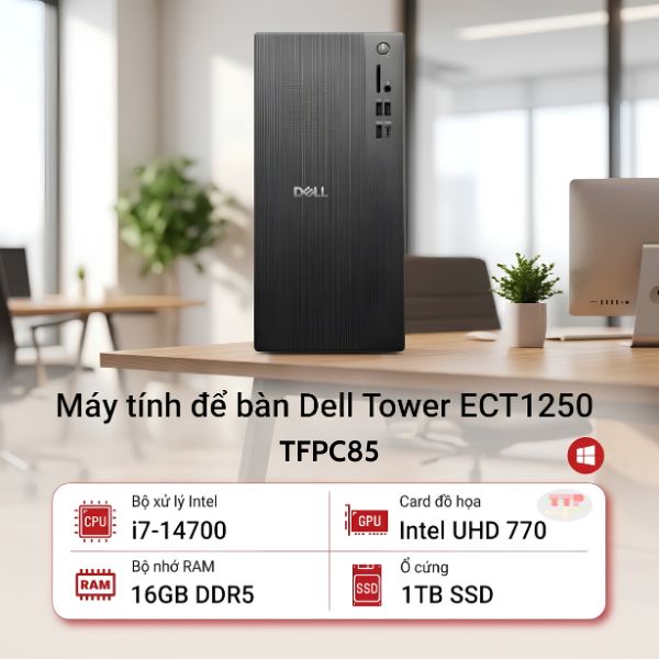 Máy tính bộ Dell Tower ECT1250 TFPC85 i7-14700