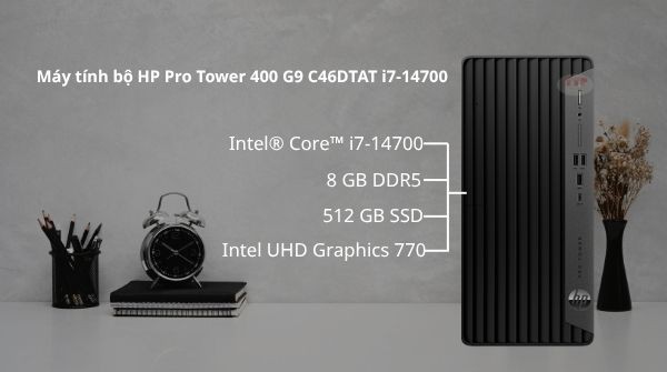 Máy tính bộ HP Pro Tower 400 G9 C46DTAT i7-14700