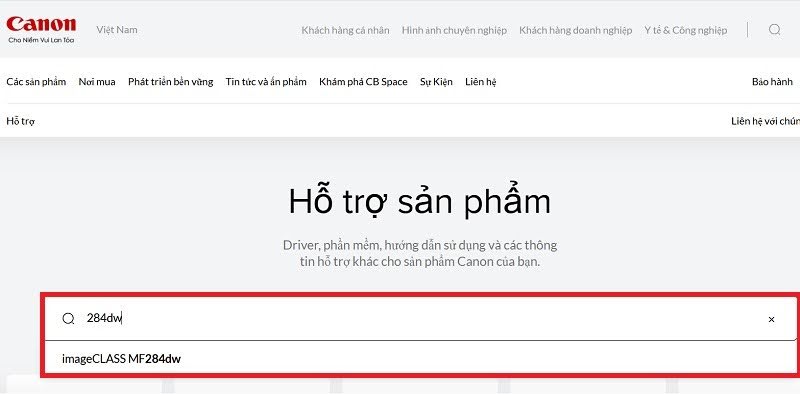Tải Driver Canon 284dw