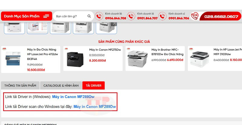 Tải Driver Canon MF289dw