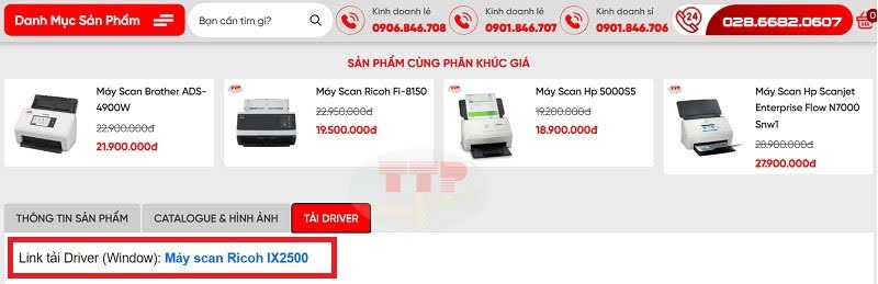 Tải Driver Ricoh ix2500