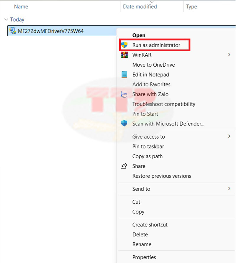 cài đặt driver Canon MF272Dw