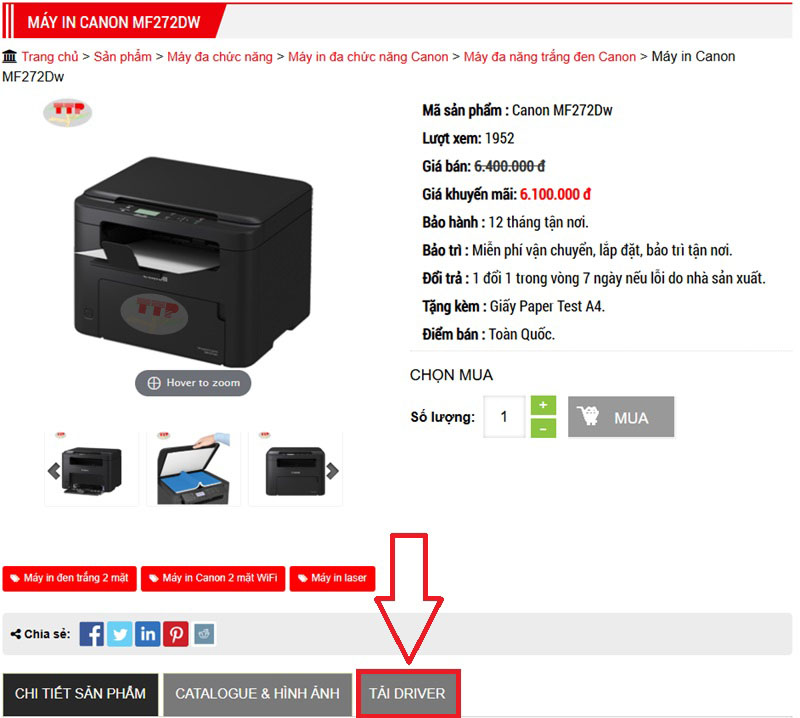  tải Driver Canon MF272Dw