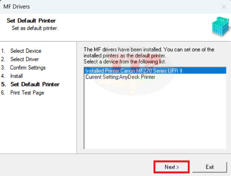 cài đặt driver Canon MF272Dw
