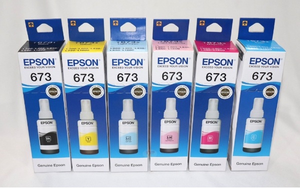 Hộp mực Epson T673 BK/C/M/Y/LC/LM