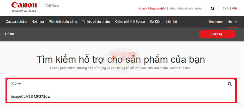  tải Driver Canon MF272Dw