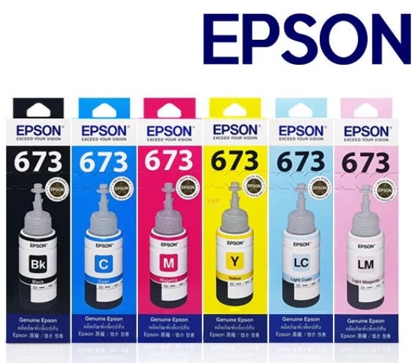 Hộp mực Epson T673 BK/C/M/Y/LC/LM