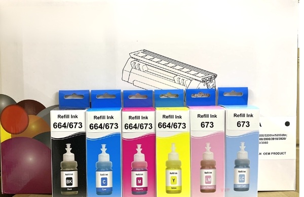 Hộp mực Epson T673 BK/C/M/Y/LC/LM