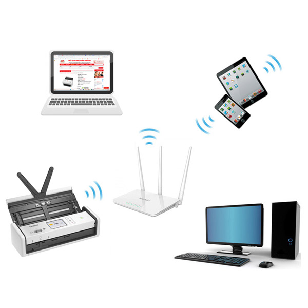 Kết nối WiFi Brother 1800W