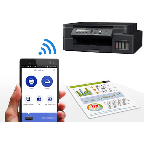 In/scan từ di động, kết nối WiFi