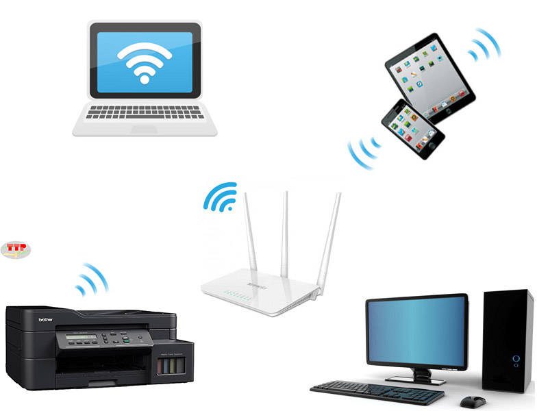 Brother MFC-T820Dw kết nối WiFi