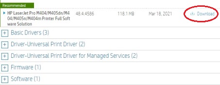 Dowload Hp M404Dn